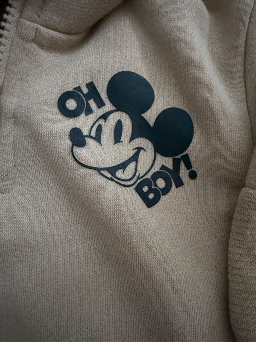Disney Kids Beige Mickey Mouse Matching Set - Picture 3 of 5